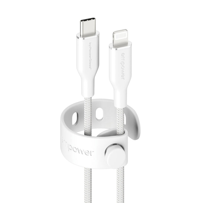 EAN 5715685027710 - PanzerGlass empower™ by ® Racing 60W USB-C to Lightning Cable | USB 2.0 | 1.2M | Silver White cable USB B imagen 1