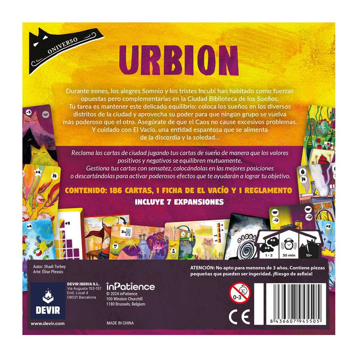 EAN 8436607945505 - Devir Urbion 30 min Juego De Cartas imagen 4