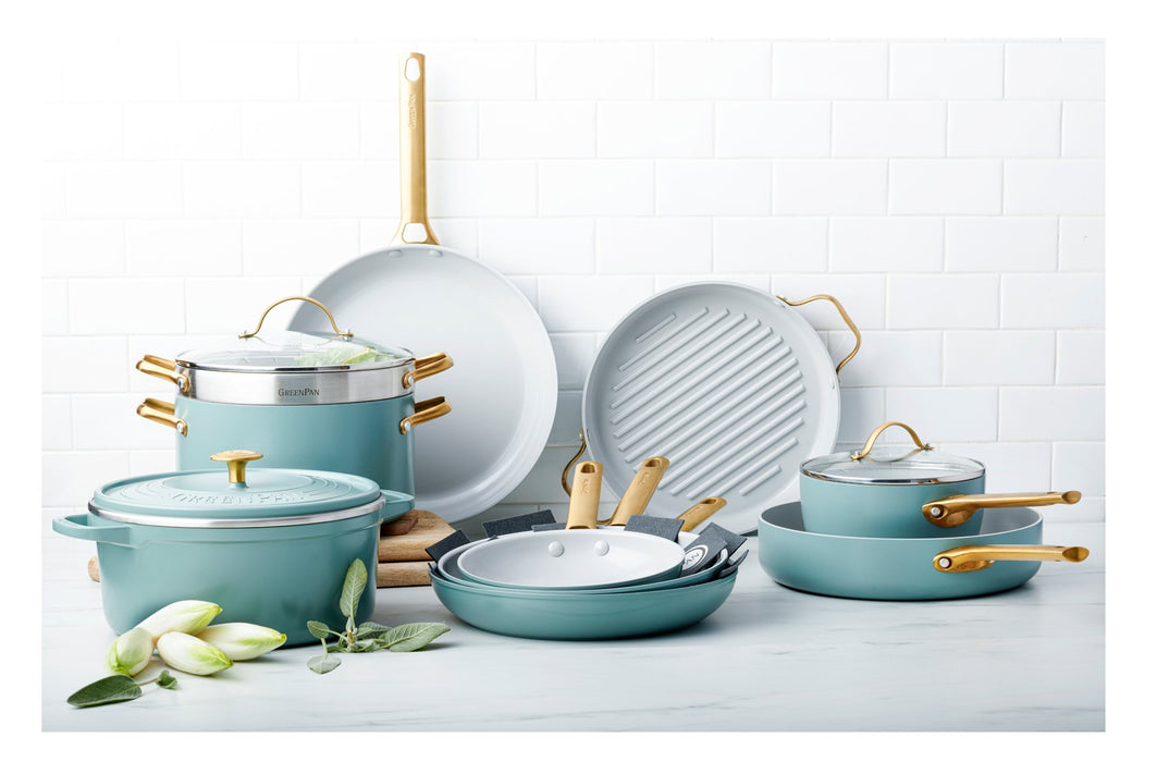 Greenpan Padova Reserve Stielkasserolle 18cm Himmelblau