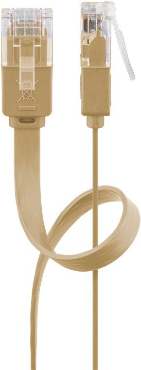 EAN 4040849958861 - Goobay 95886 cable de red Marrón claro 3 m Cat6 U/UTP (UTP) imagen 1