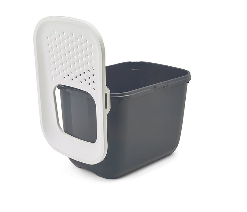 EAN 5411388201807 - Savic Hop In Gato Caja de arena con entrada superior Gris, Blanco imagen 3