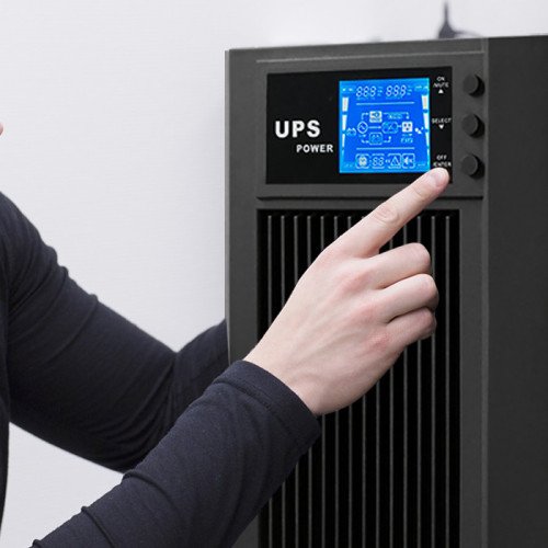 EAN 5901878530437 - Qoltec 53043 sistema de alimentación ininterrumpida (UPS) Doble conversión (en línea) 3 kVA 2400 W 2 sali imagen 4