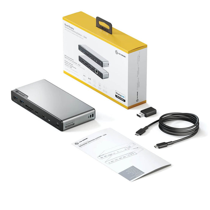 EAN 9350784026590 - ALOGIC DV4 Alámbrico USB 3.2 Gen 1 (3.1 Gen 1) Type-C Gris imagen 6