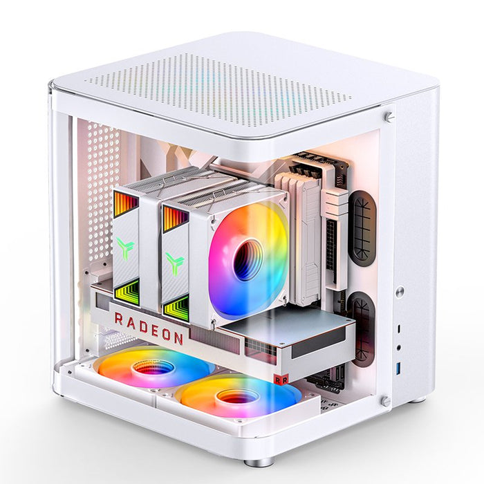 Jonsbo Tk-1 2.0 Micro-Atx Gehäuse, Temperojo Glass - Blanco