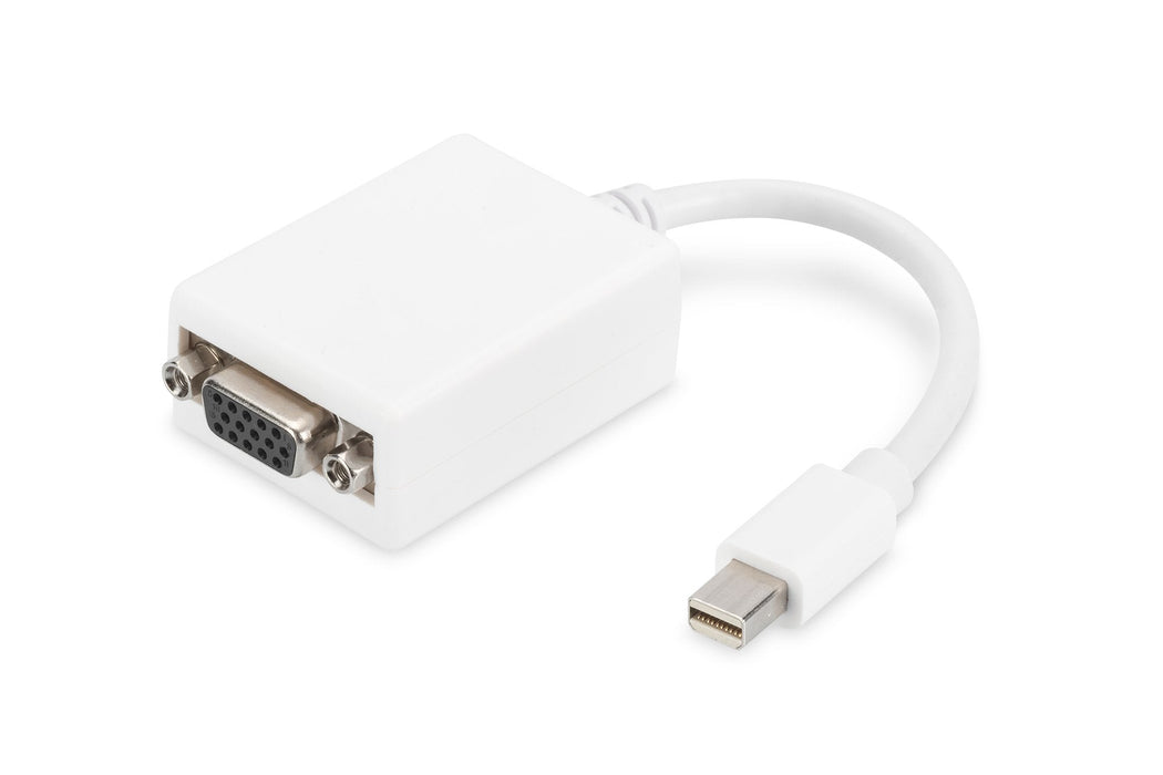 Assmann Displayport Adapter Cable Mini Dp - Hd15 M/F 0.15m Dp 1.1a Compatible Ce Wh