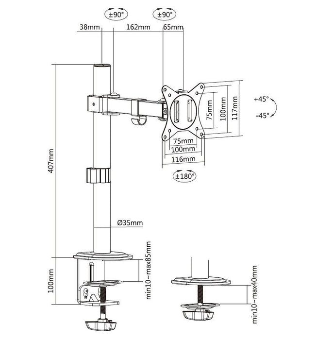 EAN 4015867228258 - Equip 650156 soporte para monitor 81,3 cm (32") imagen 8