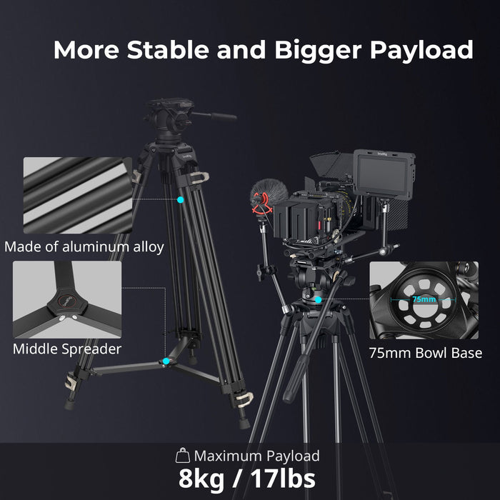 EAN 6941590013466 - SmallRig 3751B tripode Videograbadora de mano 3 pata(s) Negro imagen 7