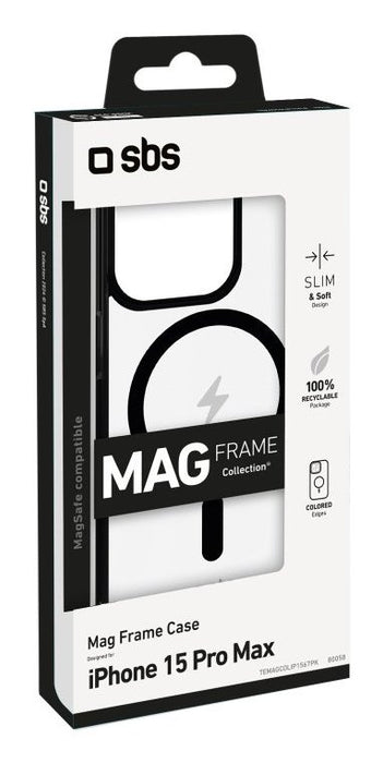 EAN 8018417480058 - SBS TEMAGCOLIP1567PK funda para teléfono móvil 17 cm (6.69") Negro, Transparente imagen 2