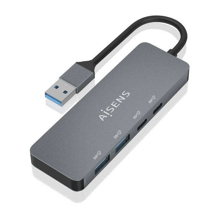EAN 8436574708134 - AISENS A106-0696 hub de interfaz USB 3.2 Gen 2 (3.1 Gen 2) Type-A 10000 Mbit/s imagen 1