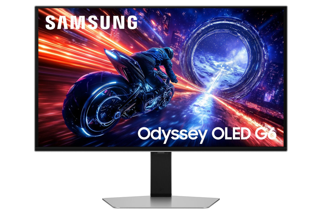 Monitor Gaming Samsung Odyssey Oled G6 G60sf S27fg604su 27' Qhd 0.03ms 500hz Qd-Oled Regulable En Altura Plata