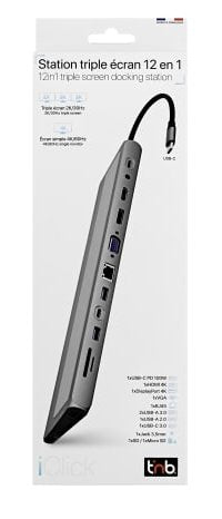 EAN 3303170118061 - T'nB DSMST12V2 hub de interfaz USB Tipo C 5000 Mbit/s Aluminio imagen 6