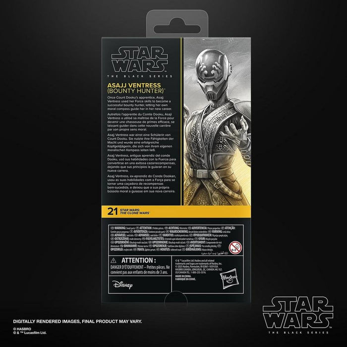Figura Hasbro Star Wars The Black Series The Clone Wars Asajj Ventress (Bounty Hunter)