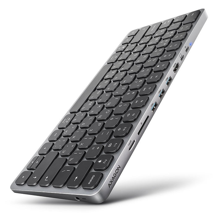 EAN 8595247909008 - Axagon HMC-KB Alámbrico USB 3.2 Gen 1 (3.1 Gen 1) Type-C Aluminio, Negro imagen 1