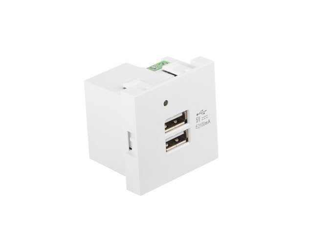 EAN 5901969423884 - Lanberg AC-4545-2XUSB2.1-W toma de corriente 2x USB Blanco imagen 1