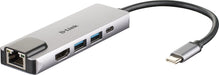EAN 0790069447884 - D-Link DUB-M520 base para portátil y replicador de puertos Alámbrico Thunderbolt 3 Aluminio imagen 1