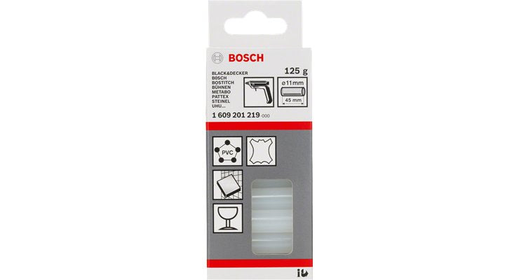Bosch Professional Pegamento En Barra 11x45mm, Pegamento Transparente, 125g 1609201219