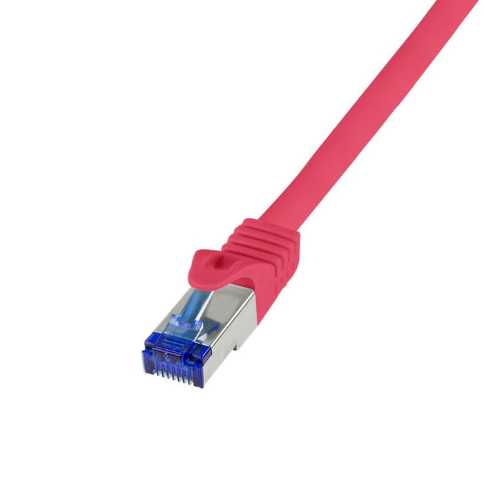 Logilink Cable De Red Ultraflex, Cat.6a, S Ftp, Rojo, 10 M