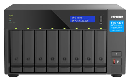EAN 4711103084465 - QNAP TVS-H874T-I9-64G servidor de almacenamiento NAS Torre Intel® Core™ i9 64 GB DDR4 0 TB QNAP QTS Negro imagen 1