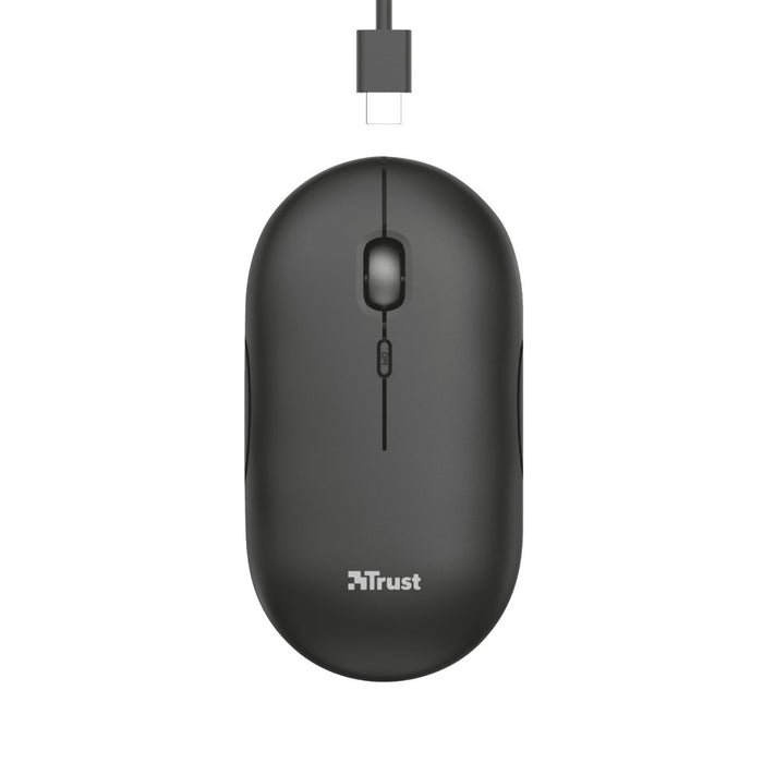 EAN 8713439240597 - Trust Puck ratón Oficina Ambidextro RF Wireless + Bluetooth Óptico 1600 DPI imagen 2
