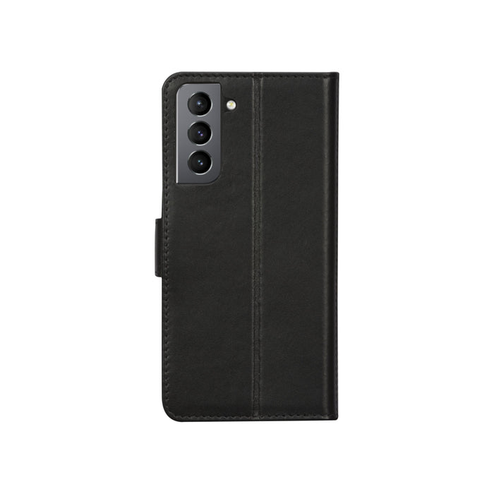 Dbramante1928 Copenhagen Funda Con Tapa Para Teléfono Móvil Cuero De Grano Entero Negro Para Samsung Galaxy S21+ 5g