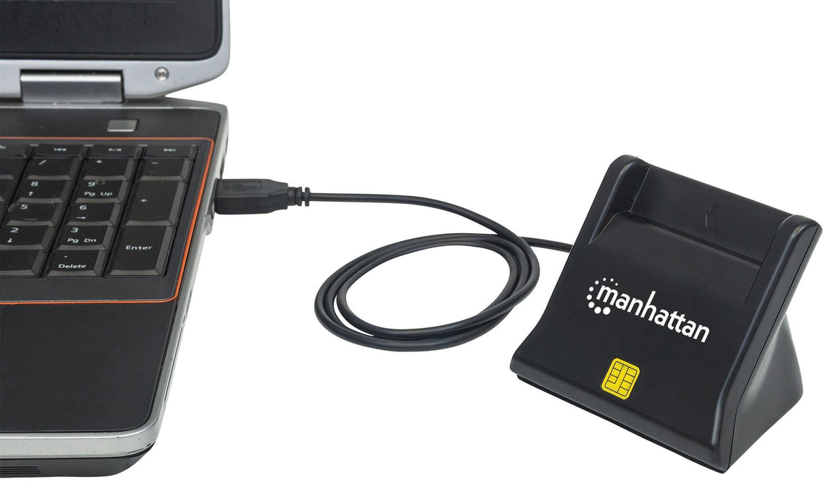 EAN 0766623102025 - Manhattan 102025 lector de tarjeta inteligente Interior USB USB 2.0 Negro imagen 5