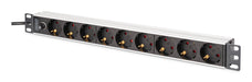 EAN 4016032501640 - Digitus DN-95437 unidad de distribución de energía (PDU) 9 salidas AC 1U Negro, Plata imagen 1