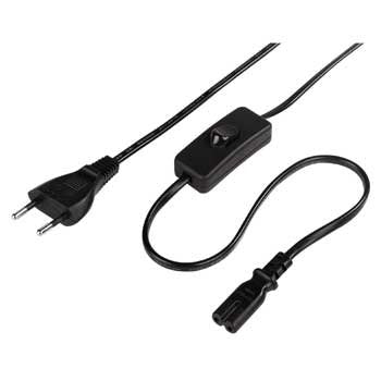 Hama Cable De Alimentacion Acodado Cee7/16 Macho - Hembra C7 - Longitud 2m - Seccion 0.75mm2 - Negro