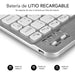 EAN 8436586740580 - SUBBLIM TECLADO SMART BACKLIT BLUETOOTH SILVER QWERTY Español Plata, Blanco imagen 7
