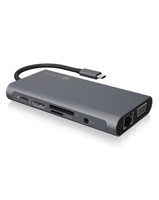 EAN 4250078168966 - ICY BOX IB-DK4040-CPD Alámbrico USB 3.2 Gen 1 (3.1 Gen 1) Type-C Antracita, Negro imagen 6