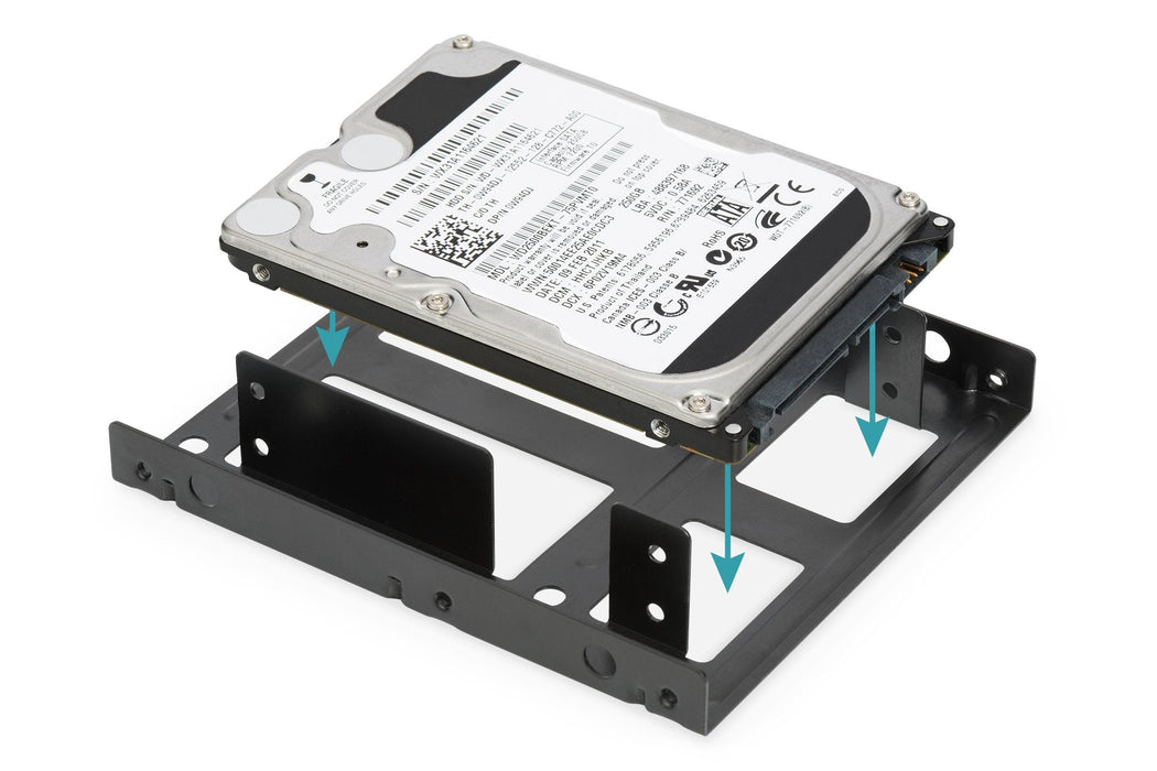 Digitus Da-70434 Marco De Montaje Ssd / Hdd 2x 2.5 A 3.5 (Ata Sata Ssd) Kit De Metal
