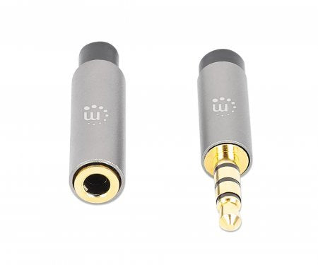 EAN 0766623356046 - Manhattan 356046 cable de audio 3 m 3,5mm Negro, Plata imagen 4