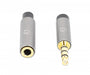 EAN 0766623356046 - Manhattan 356046 cable de audio 3 m 3,5mm Negro, Plata imagen 4