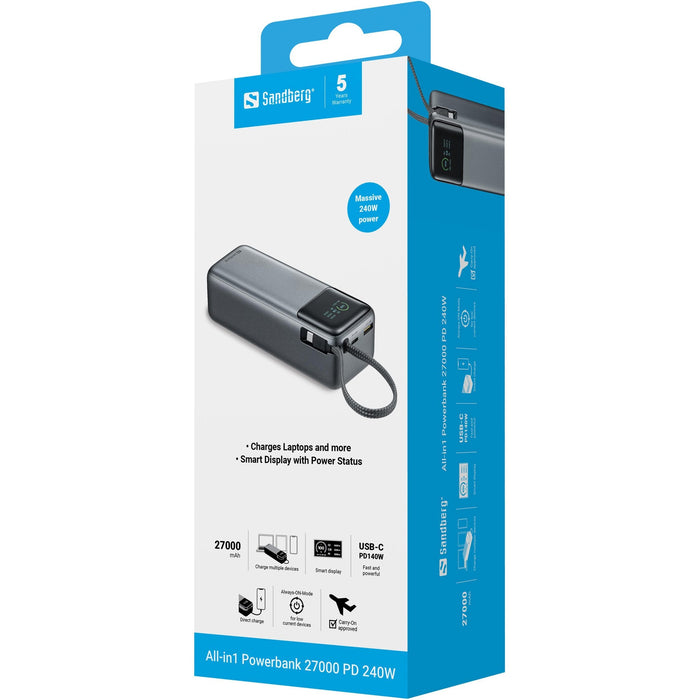 All-In1 Powerbank 27000 Pd  240w All-In1 Powerbank 27000