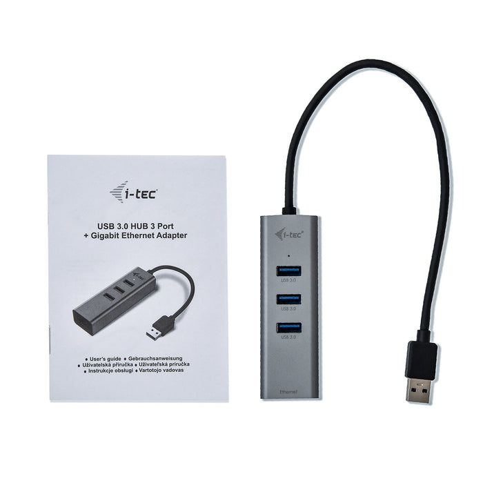 EAN 8595611701856 - i-tec Metal U3METALG3HUB hub de interfaz USB 3.2 Gen 1 (3.1 Gen 1) Type-A 5000 Mbit/s Gris imagen 5