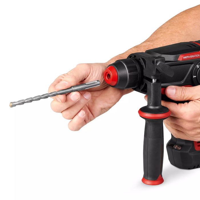 Taladro Einhell  Percutor Inalámbrico Profesional Tp-Hd 18/28 Li Bl+4, 18 Voltios Rojo/Negro, Batería De Iones De Litio 3,0 Ah, Juego De Accesorios De 4 Piezas, Estuche Electrónico S 4514274
