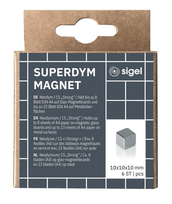 Sigel Magnete 1,0 X 1,0 X 1,0 Plateado