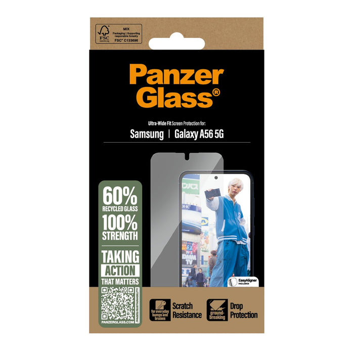 EAN 5715685017261 - PanzerGlass ® Screen Protector Samsung Galaxy A56 5G | Ultra-Wide Fit w. EasyAligner Protector de pantall imagen 3