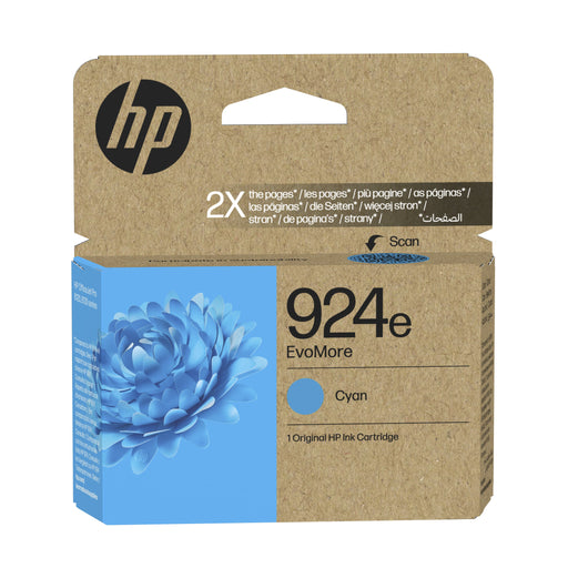 EAN 0196786147425 - HP 924e EvoMore Cyan Original Ink Cartridge cartucho de tinta 1 pieza(s) Alto rendimiento (XL) imagen 1