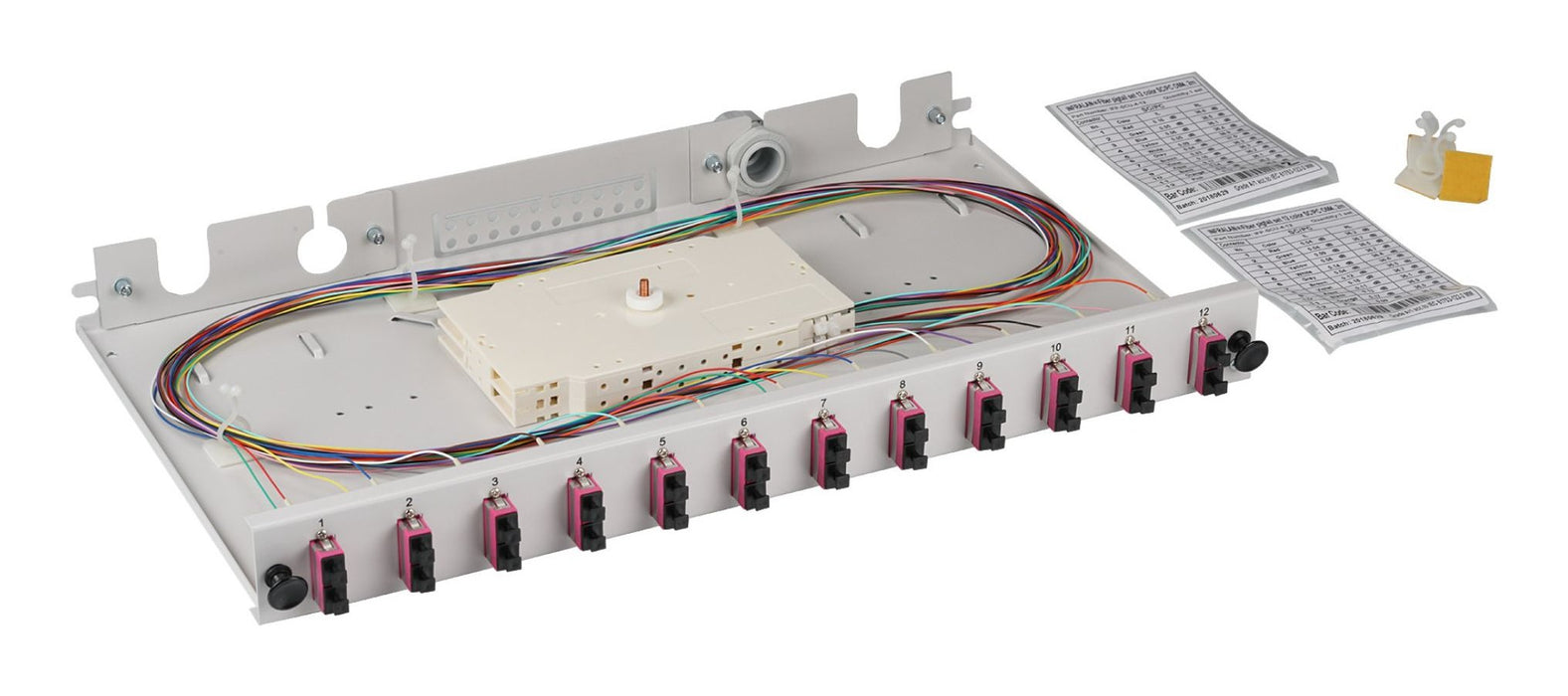 Spleibox Gr Extraíble Sc Om4 24xpigtails Abgesetzt & 12xduplex-Empalme