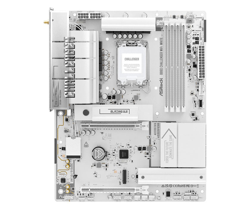 Mb Asrock Intel 1851 B860 Challenger Wifi White