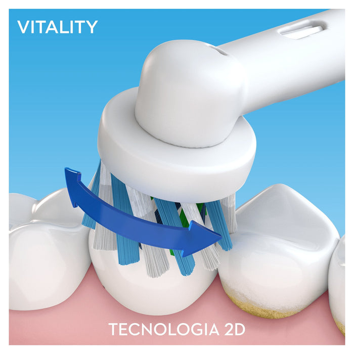 Braun Oral-B Vitality 100 Cross Action Negro Cepillo De Dientes ElãÂ°Ctrico Con TecnologãÂA 2d Y Temporizador