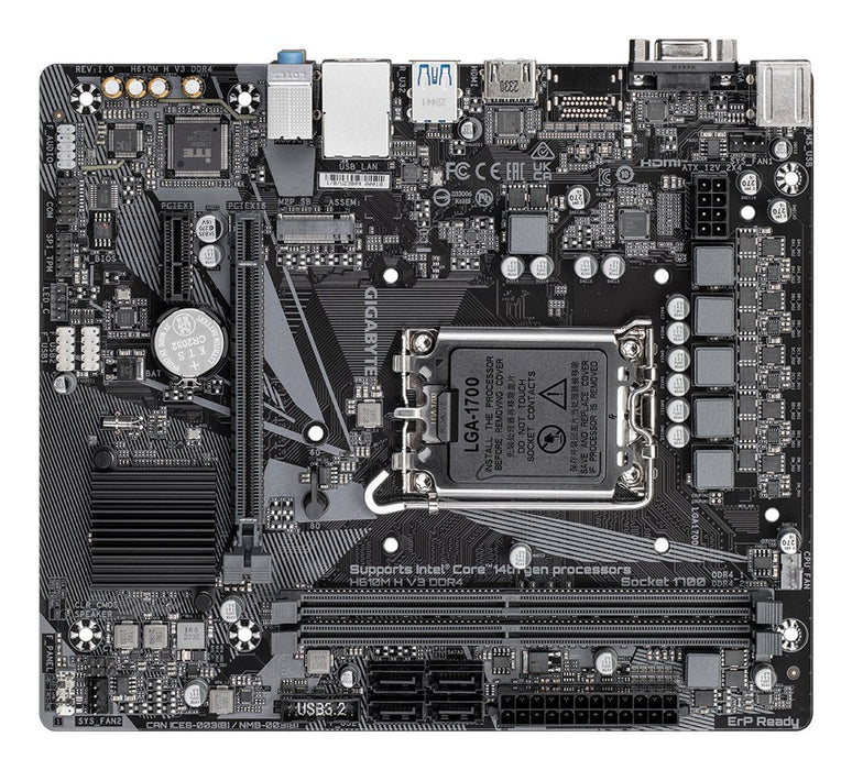 EAN 4719331859718 - GIGABYTE H610M H V3 DDR4 placa base Intel H610 Express LGA 1700 micro ATX imagen 4