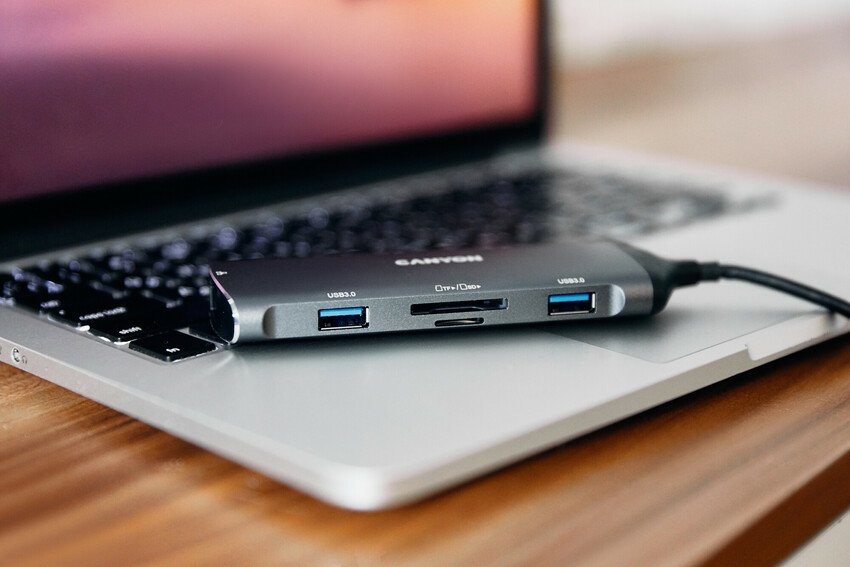 Canyon Usb-8-In1 Hub Usb-C > Hdmi/3xusb/Usb-C/Rj45/Sd Slot Retail