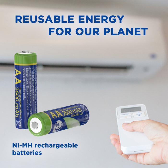 Pila Energenie Eg-Ba-Aa26-01  Doméstica Batería Recargable Aa Níquel-Metal Hidruro (Nimh)