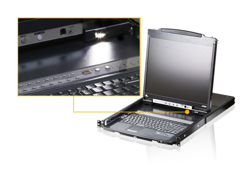 EAN 4710469345913 - ATEN CL5800N consola de rack 48,3 cm (19") 1280 x 1024 Pixeles Metal Negro 1U imagen 3