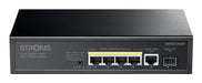 EAN 9120072379055 - Strong SW5011POE+ switch Gigabit Ethernet (10/100/1000) Energía sobre Ethernet (PoE) Montaje en pared/esc imagen 1