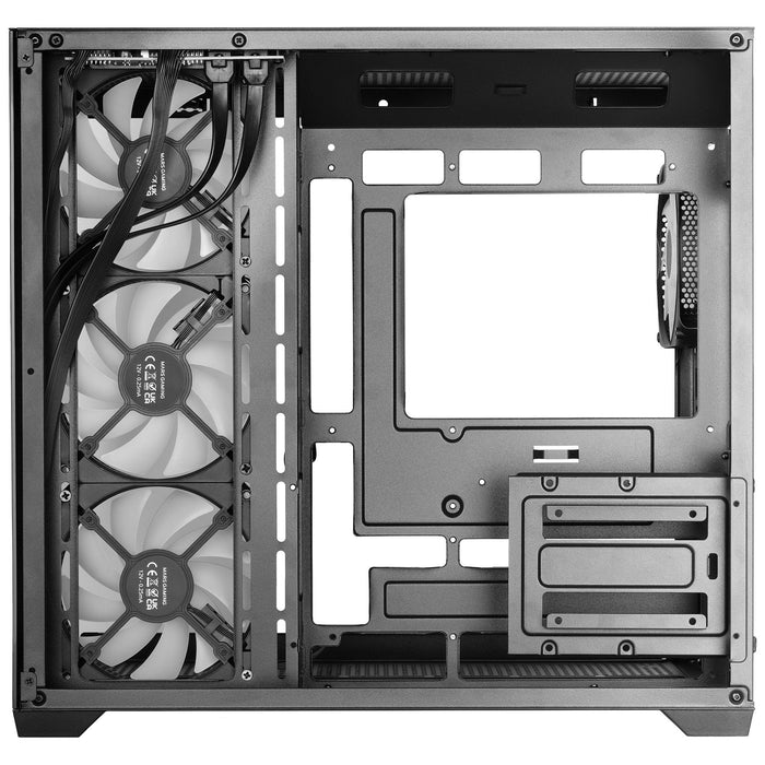 Caja Pc  Atx Mars Gaming Mcv5 Cristal Templado Panoramico Argb Gpu 416mm Negra