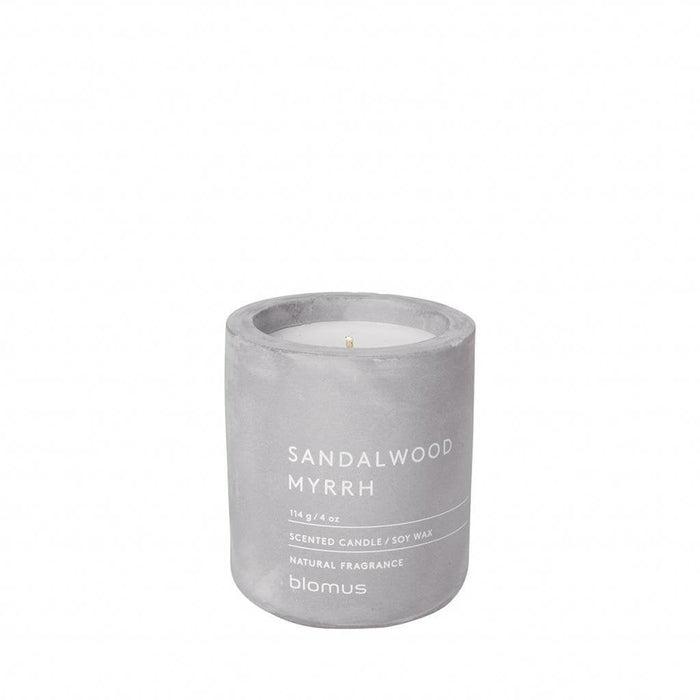 Candle Blomus Sandalwood Myrrh Vela Aromática 8 Cm Gris