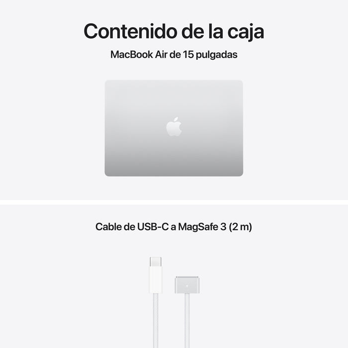 Apple Macbook Air 15,3' M5 10-Core Cpu 24gb 1tb Ssd 10-Core Gpu Plata