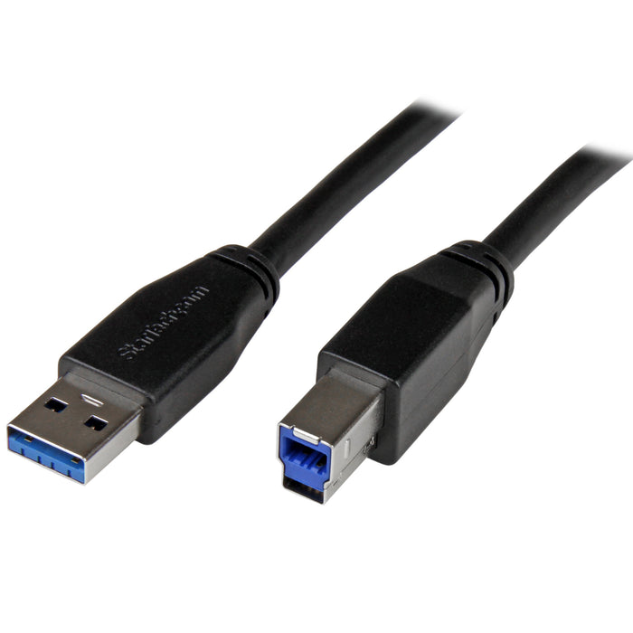 EAN 0065030861359 - StarTech.com USB3SAB10M cable USB USB 3.2 Gen 1 (3.1 Gen 1) USB A USB B 5 Gbit/s Negro imagen 3